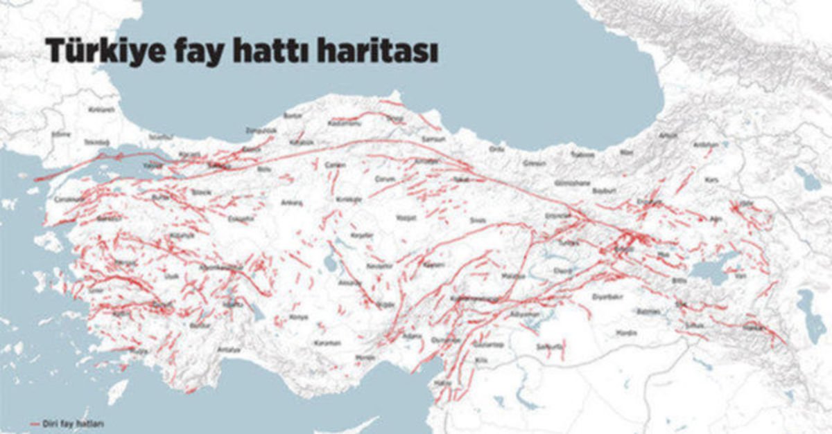 Batı Anadolu Fay Hattı riskli iller