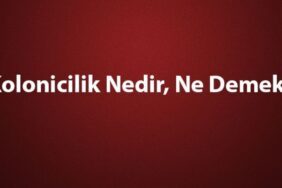 Kolonicilik nedir, ne demek?