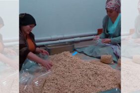 Afyonkarahisar'lı kadınlardan depremzedelere 2 ton erişte