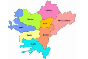 ege bölgesi iller ve ilçeler