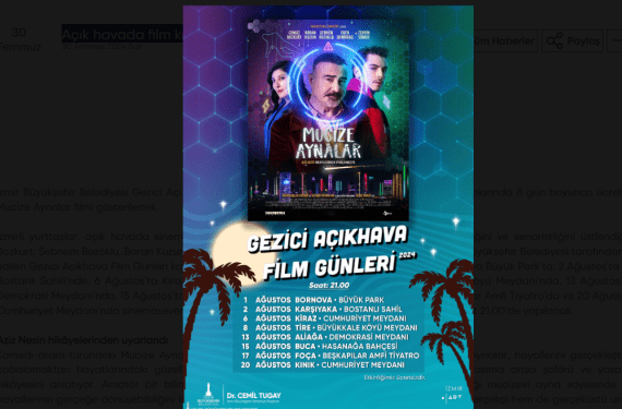 izmir açık hava sinema