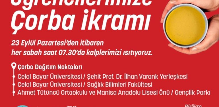 Manisa’da Öğrencilere Günaydın Çorbası İkramı