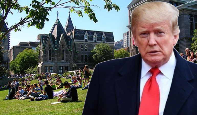 ‘Trump Göreve Başlamadan Kampüse Dönün’