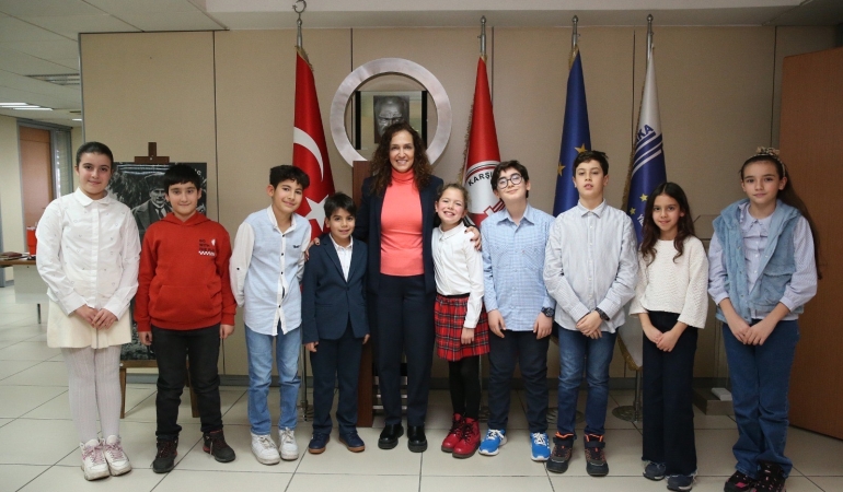 Başkan Ünsal, Kent Konseyi Çocuk Meclisi yönetimiyle buluştu