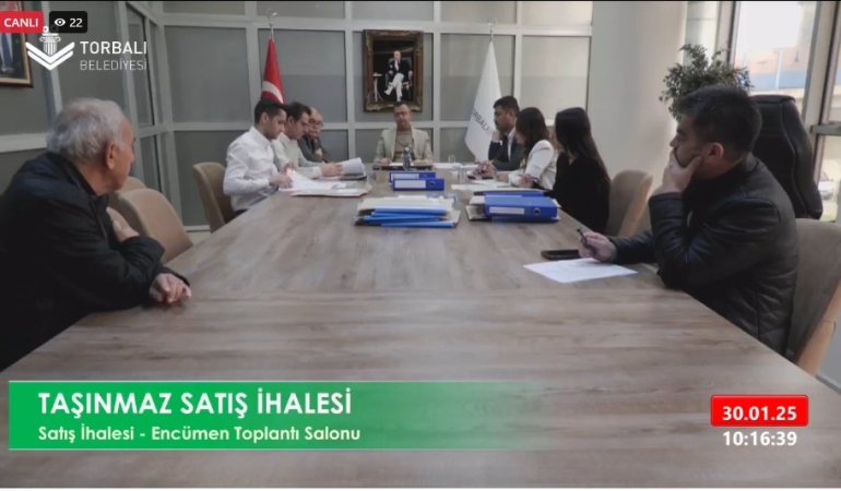 Torbalı Belediyesi’nden şeffaf ihale!