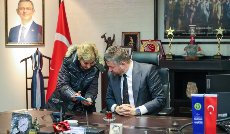 Başkan Görkem Duman, makamının kapısını Bucalı kadınlara açtı