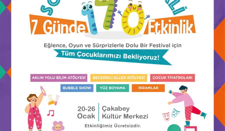 Çeşme Belediyesi’nden çocuklara renkli Sömestr Festivali!