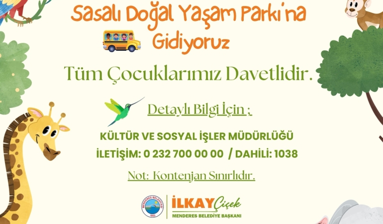 Menderes Belediyesi, sömestr tatilinde çocuklar için gezi düzenleyecek
