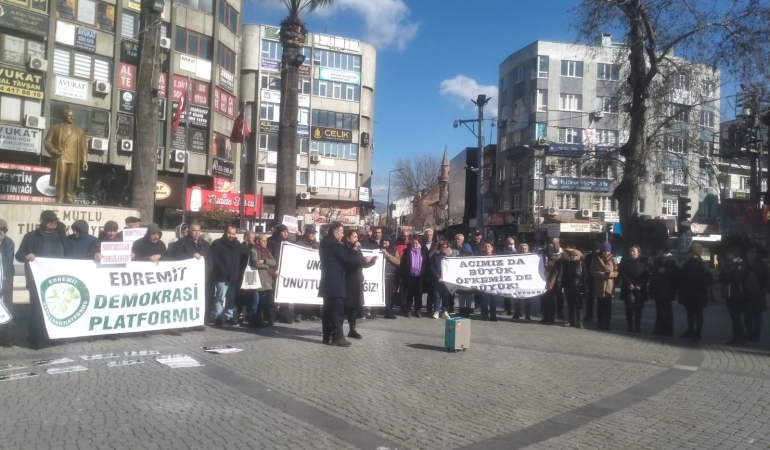 Edremit Demokrasi Platformu: Sorumlular belli, unutmadık!