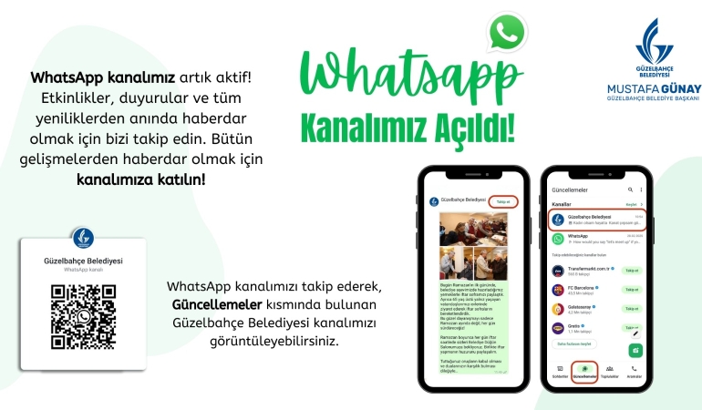 Güzelbahçe Belediyesi WhatsApp Kanalı hizmete açıldı
