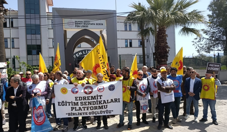 Edremit’te proje okullarındaki atamalara tepki: Eğitim kurumları iktidarın arka bahçesi değildir!