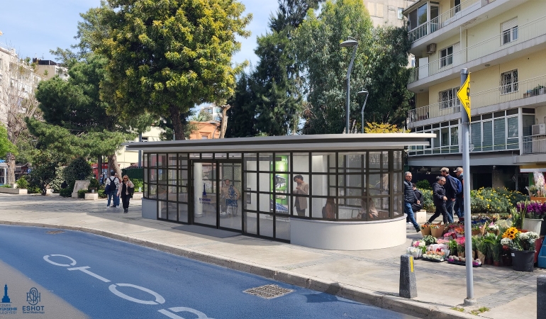 İzmir’in nostaljik durakları modern tasarımıyla geri dönüyor