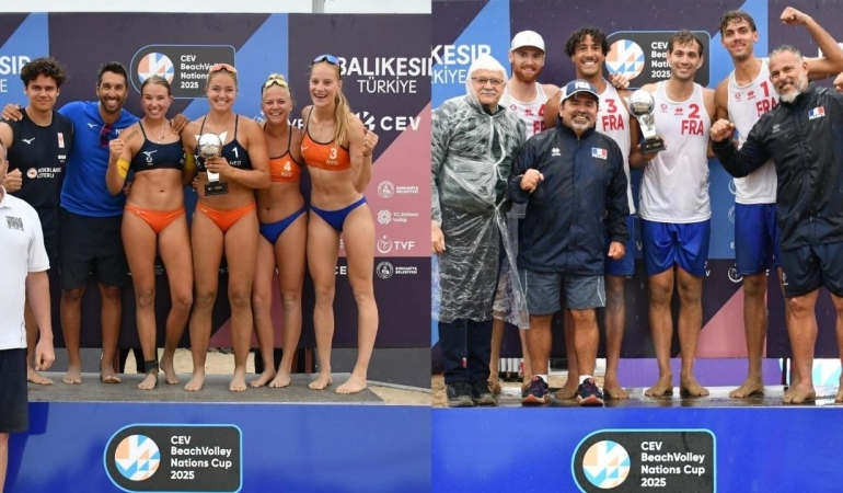 Milletler Kupası’nda şampiyonlar belli oldu: CEV Beach Volley Nations Cup 2025, Burhaniye Ören Plajı’nda tamamlandı