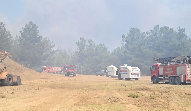 Manisa Akhisar’daki orman yangınında boşaltılan köy sayısı 11’e çıktı