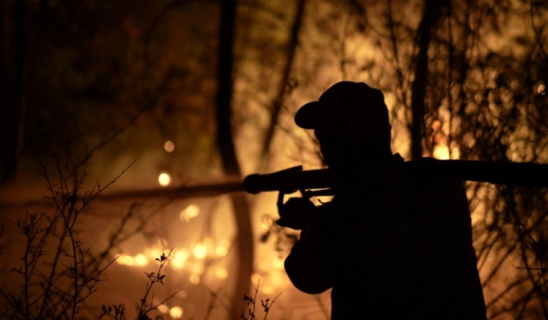 İzmir’in Seferihisar ve Menderes ilçelerindeki orman yangınlarına müdahale sürüyor