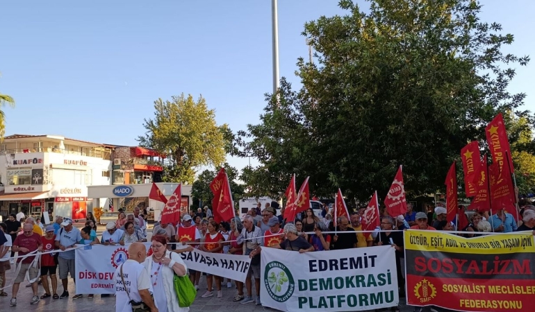 Edremit Demokrasi Platformu: Savaşa hayır barış hemen şimdi