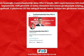 İmamoğlu'nun 'Cumhurbaşkanlığı Aday Ofisi' hesabına üçüncü kez erişim engeli