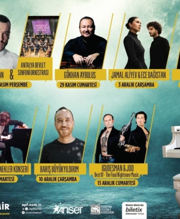 Uluslararası Antalya Piyano Festivali, 27 Kasım'da başlıyor