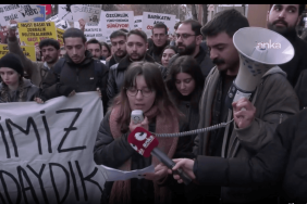 Ankara’da üniversitelilerden 19 Mart eylemlerine katıldıkları için tutuklanan sıra arkadaşları