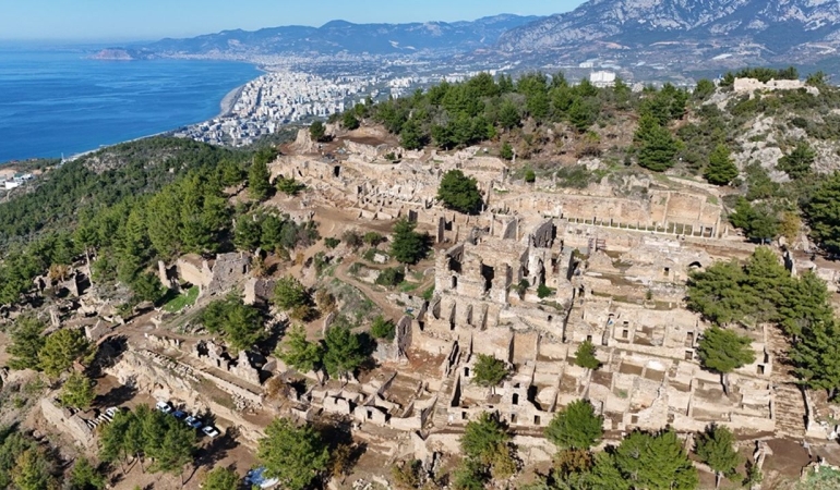 Antalya’daki Syedra Antik Kenti’nin zeytinyağı üretim merkezi olduğu belirlendi