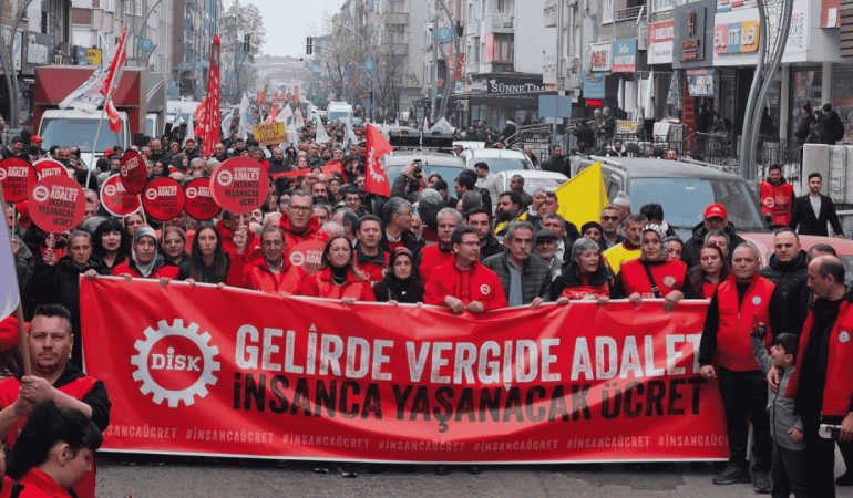 DİSK Ankara yürüyüşünü başlattı: Gelirde ve vergide adalet istiyoruz