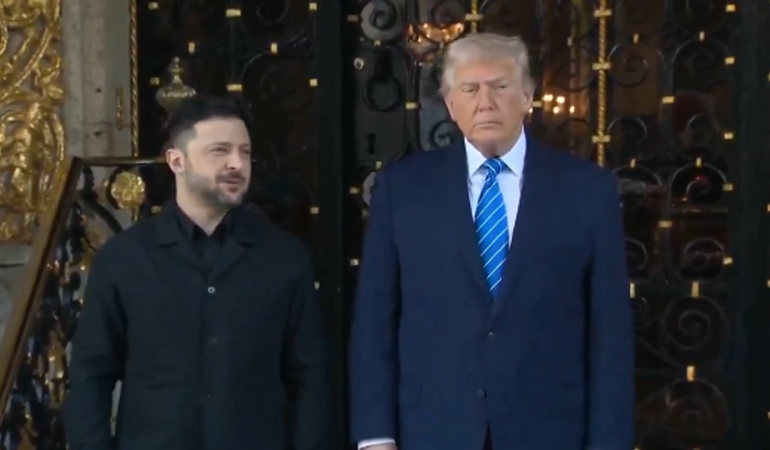 Trump, Ukrayna Devlet Başkanı Zelenskiy ile barış görüşmeleri için Florida’da buluştu