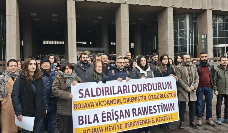 Avukatlardan ‘Suriye’ protestosu: Katliam ve soykırım tehdidine sessiz kalmayacağız