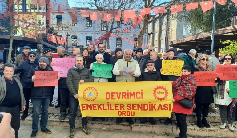 DİSK-Dev Emekli Sen Ordu: Sefalete şükretmeyeceğiz