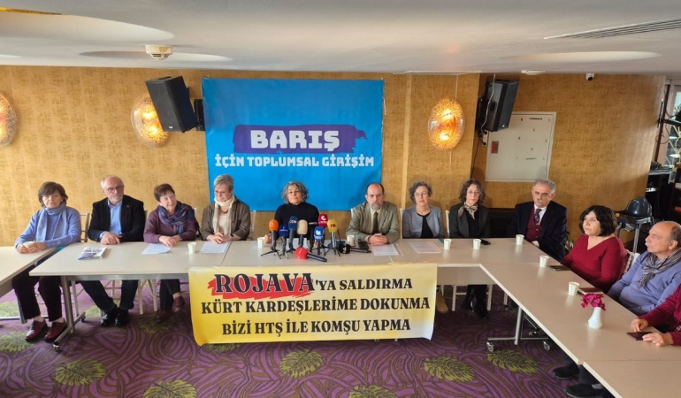 İstanbul’da 1381 yurttaştan ortak açıklama: Kürt kardeşlerimize dokunmayın, bizi HTŞ ile komşu etmeyin!