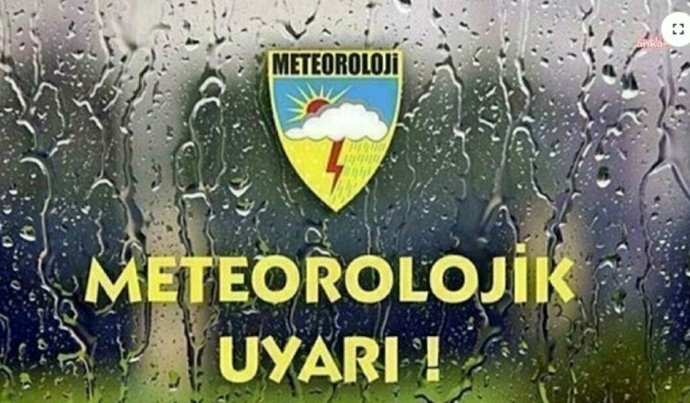 Meteorolojiden kuvvetli ve gök gürültülü sağanak uyarısı
