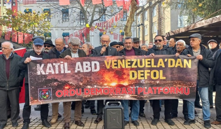 Ordu’da ABD’nin Venezuela saldırısı protesto edildi
