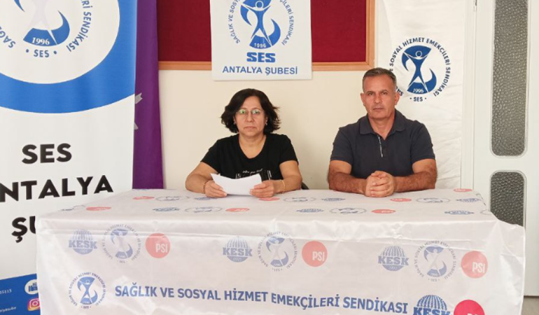 SES Antalya Şube Eş Başkanı Şükran İçöz: Vergide ve gelirde adalet mücadelemizden vazgeçmeyeceğiz
