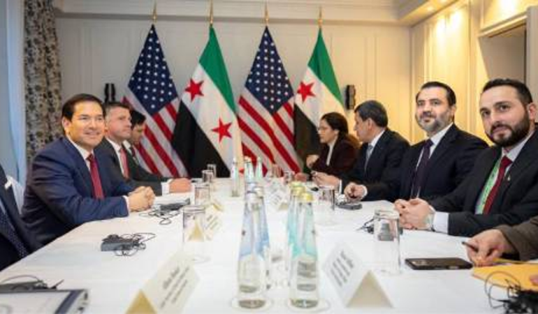 ABD Dışişleri Bakanı Rubio, Suriye Dışişleri Bakanı Şeybani ve SDG