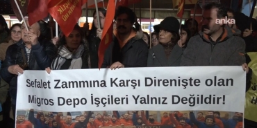 Migros işçilerine destek için Ankara'da boykot çağrısı: Depo işçisinin sesini