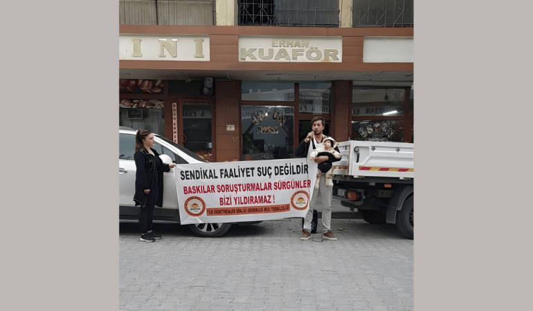 TÖB-SEN Bursa Temsilcisi Serkan Bebek’ten sürgün kararına karşı eylem ilanı