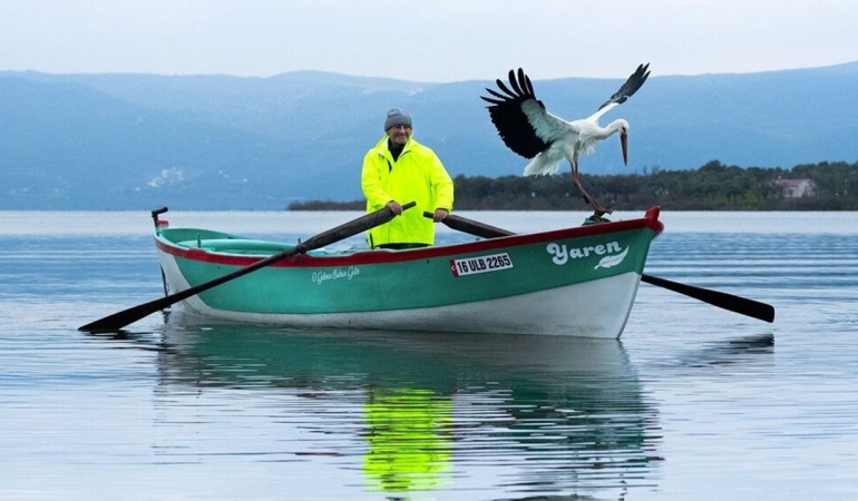 Yaren leylek 15’inci kez Karacabey’e döndü