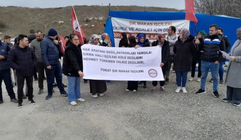 BİRTEK-SEN ile birlikte direnişi 162 gündür sürdüren Şık Makas işçileri: Mehmet Türkmen derhal serbest bırakılsın