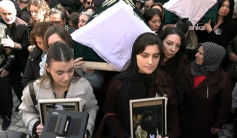 Fatma Nur Çelik ve kızı Hifa İkra Şengüler son yolculuğuna