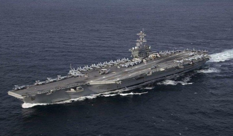 İran, uçak gemisi USS Abraham Lincoln’e 4 balistik füze fırlattığını açıkladı