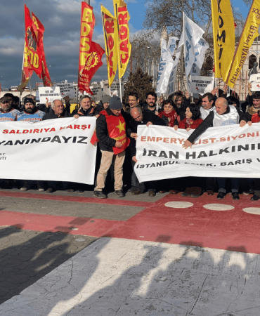 İstanbul'da İran saldırısına protesto: Emperyalizm halklara özgürlük getirmez