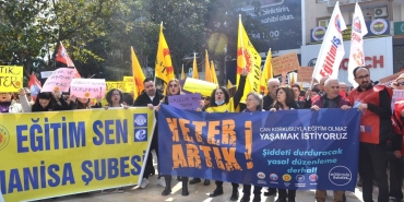 Manisa'da sendikalardan okulda şiddete karşı ortak tepki: Artık yeter!