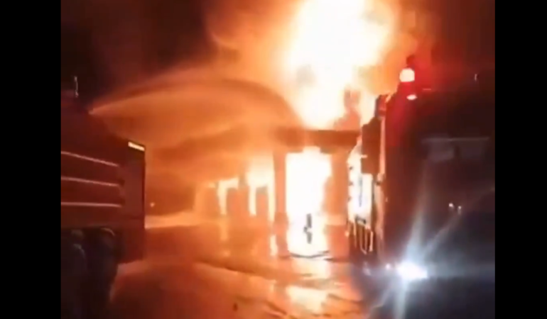 Süleymaniye'de eski BM binasına İHA saldırısı