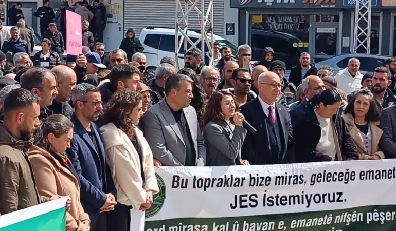 Vartolular JES projelerine karşı eylem yaptı: Topraklarımızı kâr hırsına kurban etmeyeceğiz