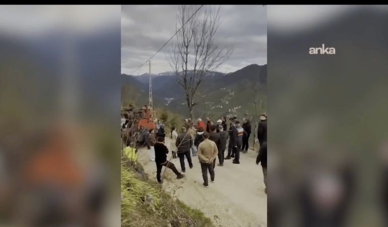 Giresun’da Alagöz Maden’in sondaj girişimine köylüler geçit vermedi